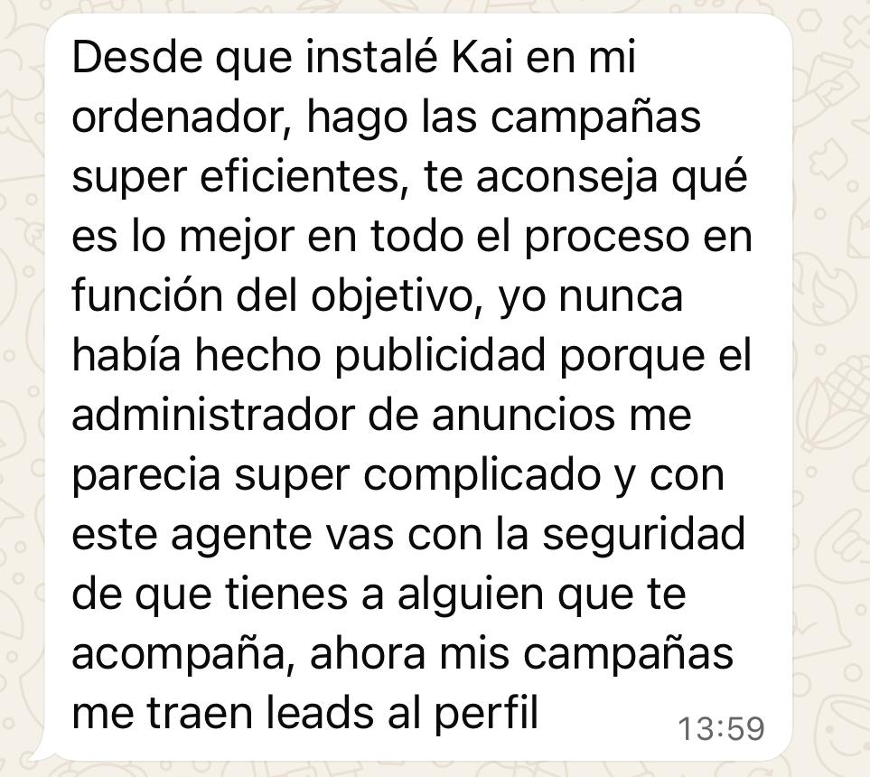 Testimonio de una persona que ha probado Kai